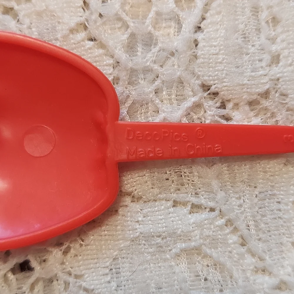 12 Cute Red Apple Cupcake Picks Decopac Decopics For Cupcakes or Crafting